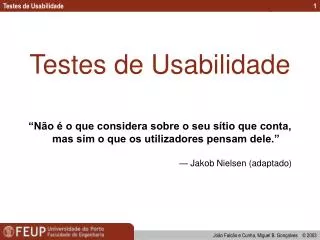 testes de usabilidade