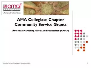 ama collegiate chapter community service grants