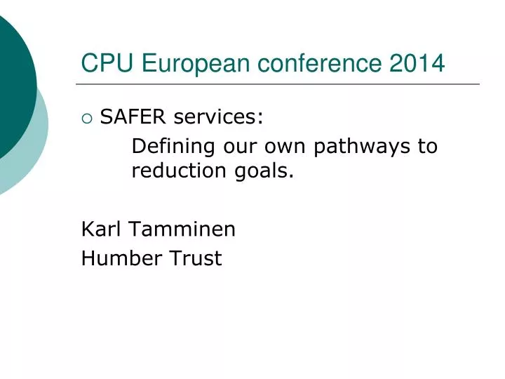 cpu european conference 2014