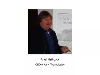 Arvel Hathcock CEO di Alt-N Technologies