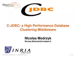 C-JDBC: a High Performance Database Clustering Middleware