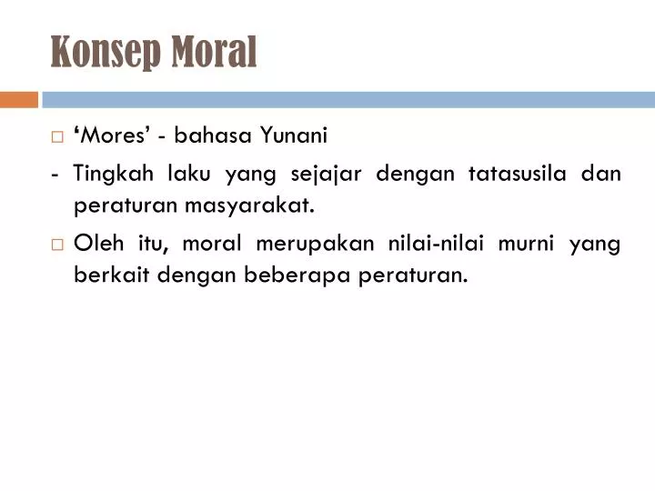 konsep moral