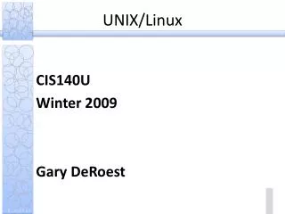 UNIX/Linux