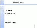 UNIX/Linux - slide 1