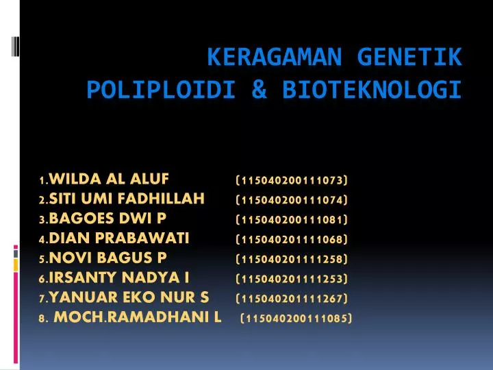 keragaman genetik poliploidi bioteknologi