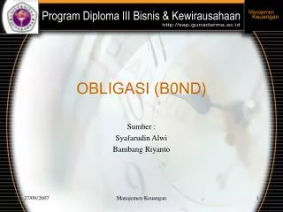 obligasi b0nd