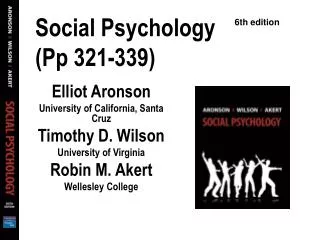 Social Psychology (Pp 321-339)