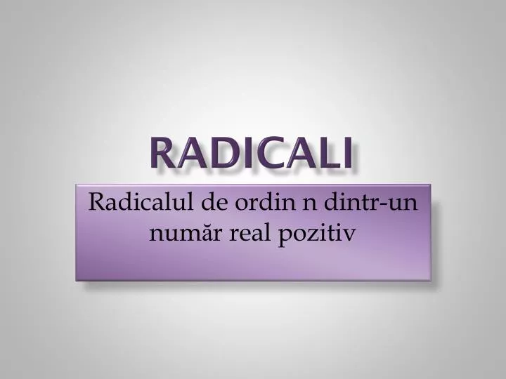 radicali