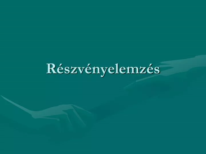 r szv nyelemz s