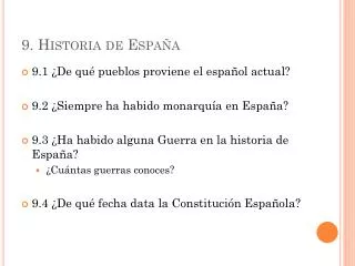9 historia de espa a