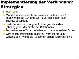 implementierung der verbindung strategien