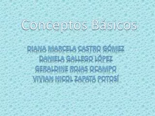 conceptos b sicos