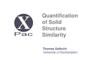 Quantification of Solid Structure Similarity