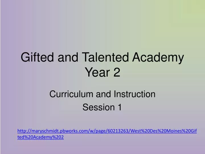 gifted and talented academy year 2