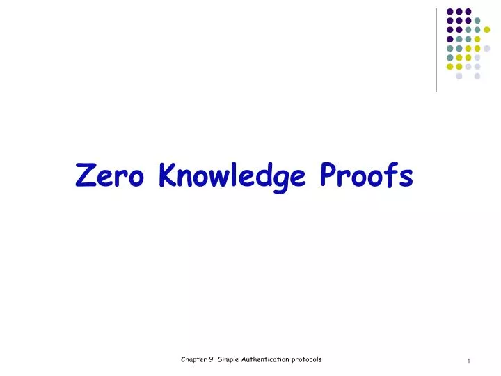 zero knowledge proofs