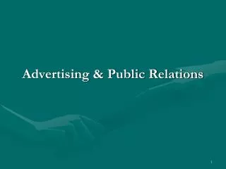Advertising &amp; Public Relations