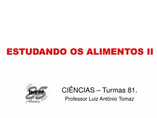 estudando os alimentos ii