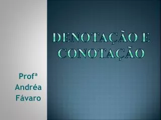denota o e conota o