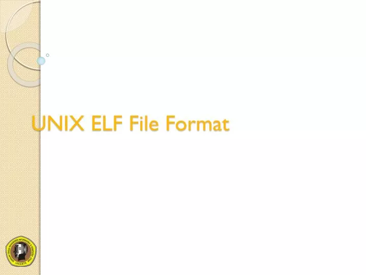 unix elf file format