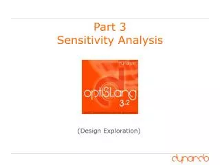 Part 3 Sensitivity Analysis