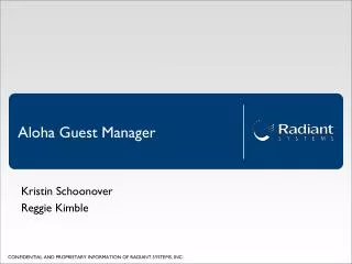 Aloha Guest Manager