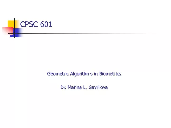 cpsc 601