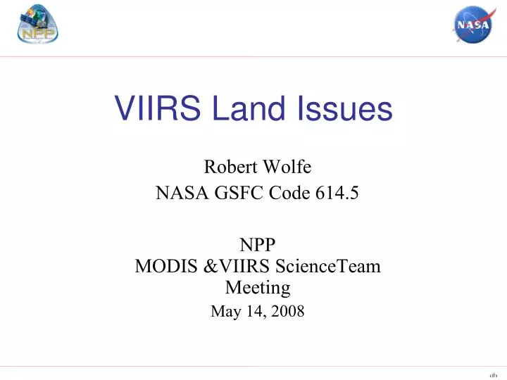 viirs land issues