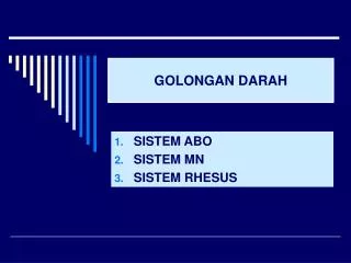golongan darah
