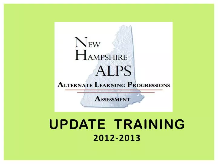 update training 2012 2013