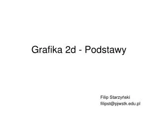 grafika 2d podstawy