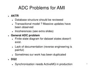 ADC Problems for AMI