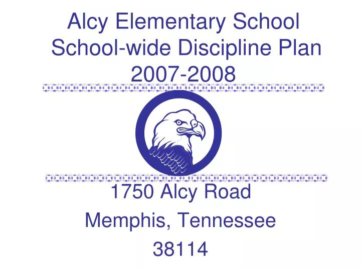 alcy elementary school school wide discipline plan 2007 2008