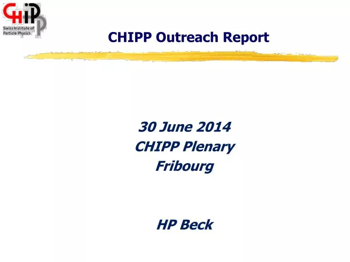 chipp outreach report