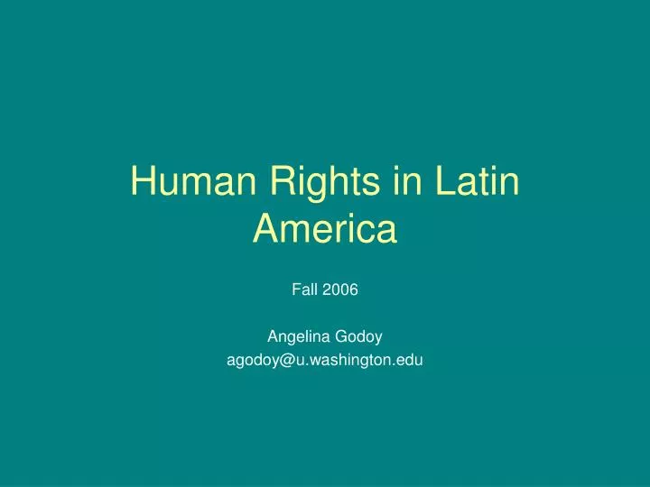 human rights in latin america