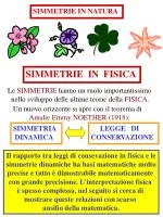 SIMMETRIE IN FISICA - slide 1