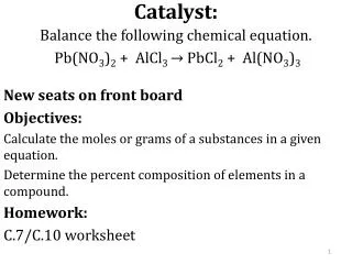 Catalyst:
