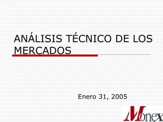 an lisis t cnico de los mercados