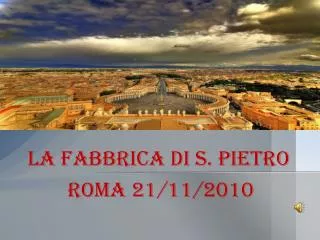 la fabbrica di s pietro