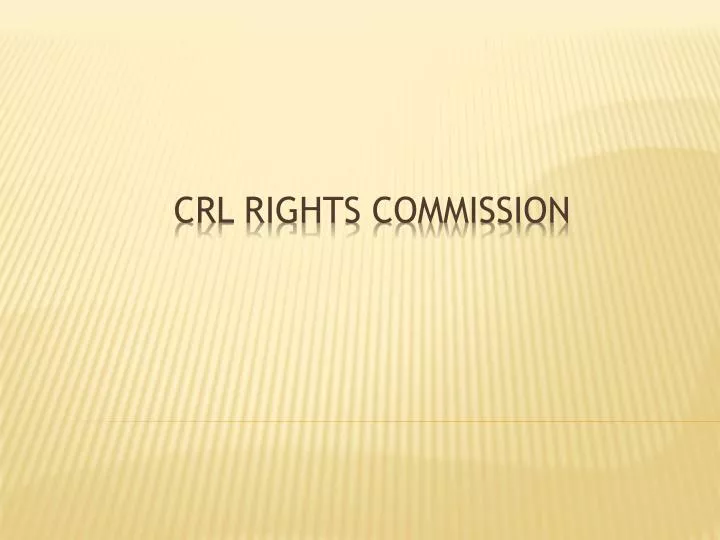 crl rights commission