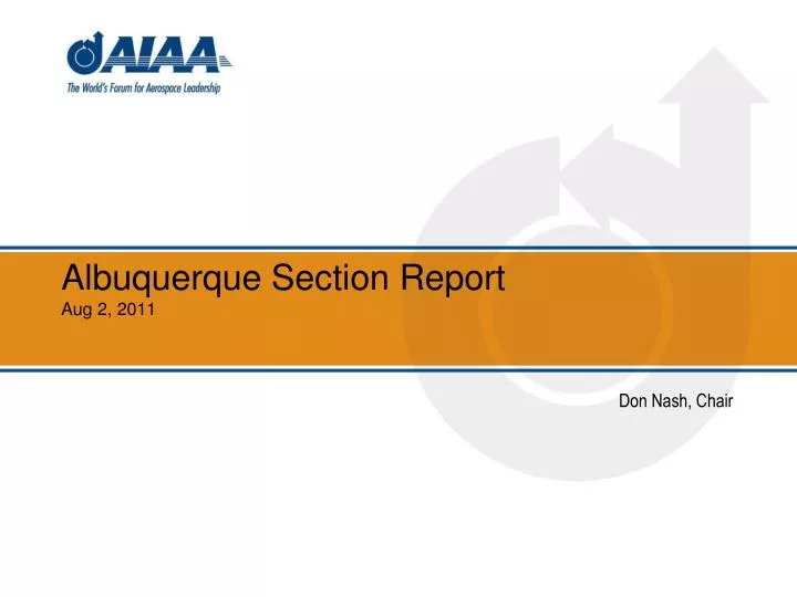 albuquerque section report aug 2 2011