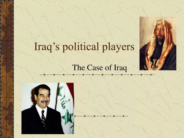 iraq s political players