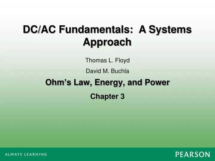 ohm s law energy and power