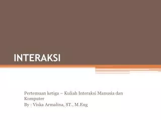 interaksi