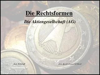 die rechtsformen