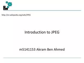 Introduction to JPEG