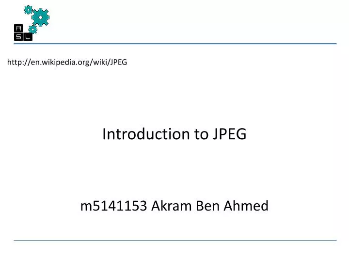 introduction to jpeg