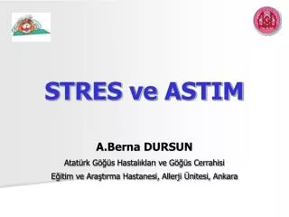 stres ve astim