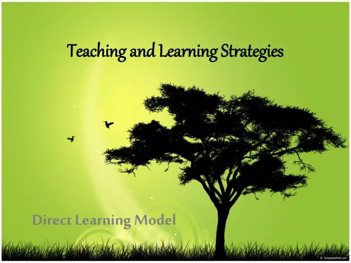 teaching and learning strategies