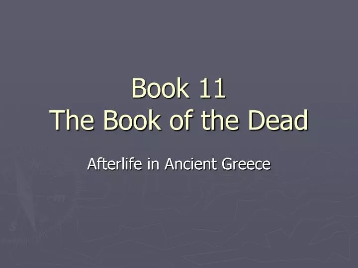 book 11 the book of the dead