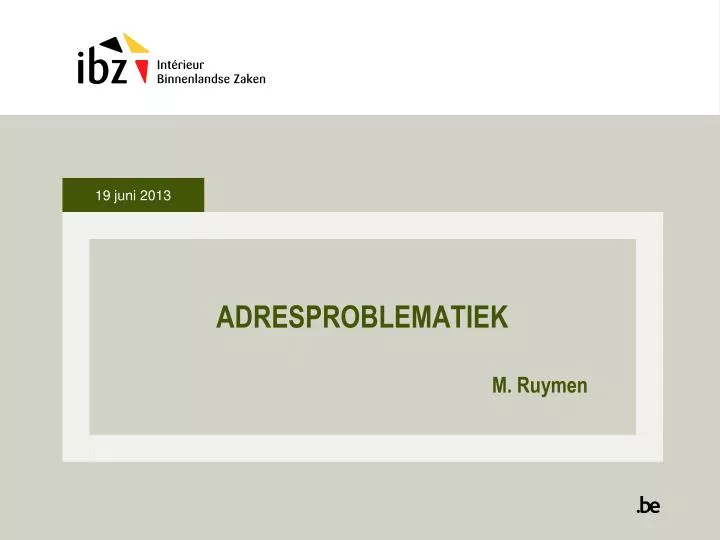 adresproblematiek